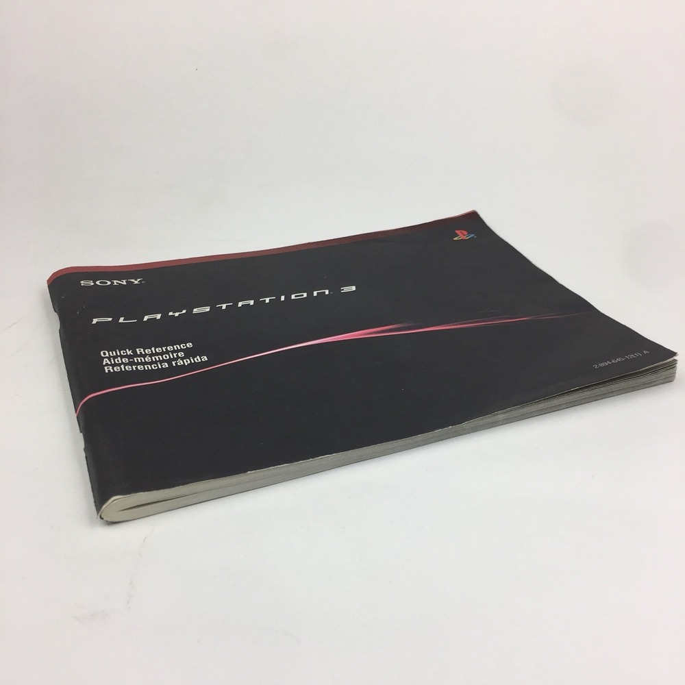 Sony Playstation 3 PS Quick Reference Instruct English French‎ Spanish Section